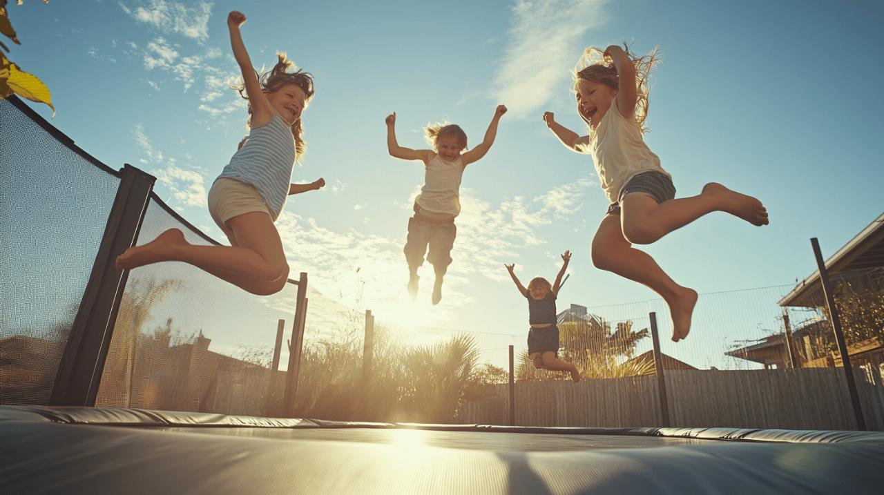Top 10 des exercices ludiques sur votre trampoline rectangulaire